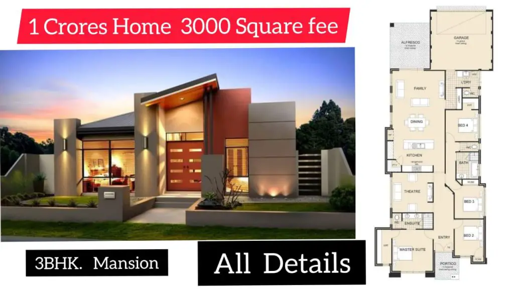 1 crore home 3000 square feet bungalow
