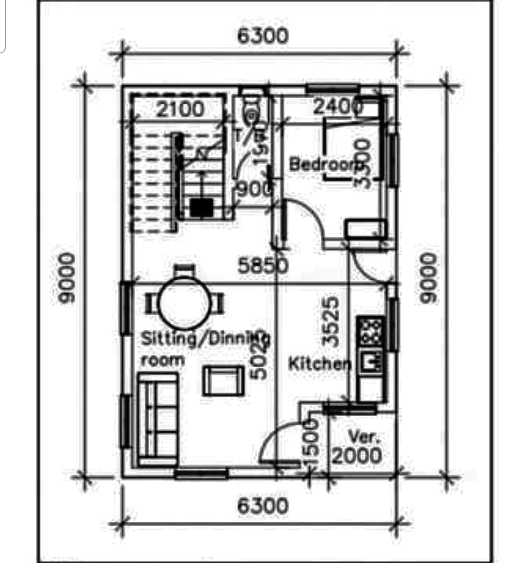 Budget home designs floor plan and elevation