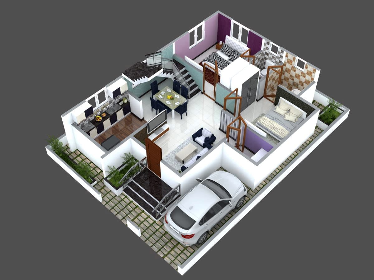 Top Home Design 3D Plans - G D ASSOCIATES