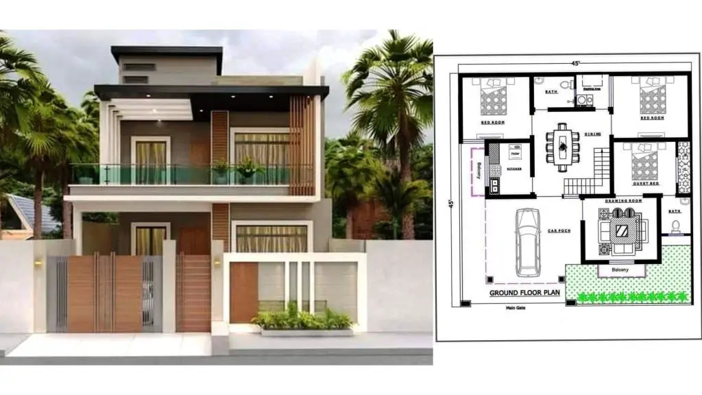 Ghar Ka Design Simple 6 Bedroom House - G D Associates