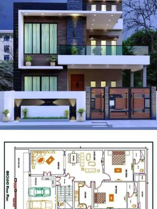 Low Budget Duplex Home Design for joint family