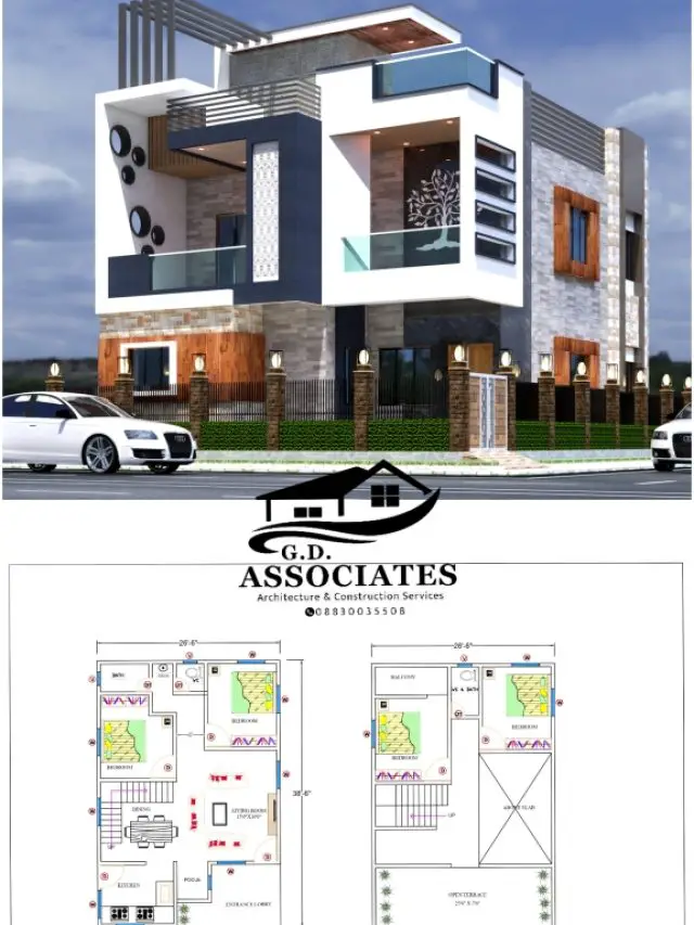 1000 Sqft house design  with 4 bedrooms